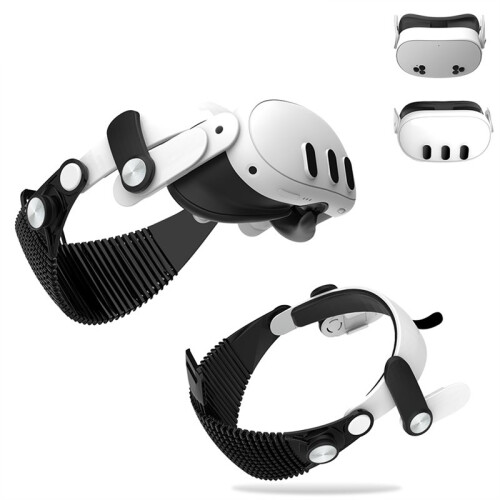 Adjustable  Strap with Frame for Meta Quest 3 / Quest 3S Comfort Pressure Relief VR Accessories Black 2
