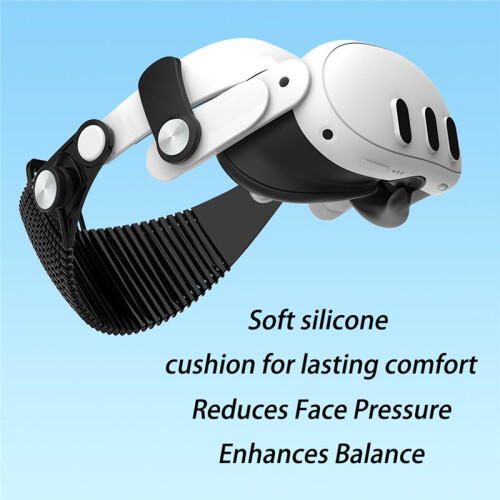 Adjustable  Strap with Frame for Meta Quest 3 / Quest 3S Comfort Pressure Relief VR Accessories Black 1