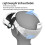 Adjustable  Strap with Frame for Meta Quest 3 / Quest 3S Comfort Pressure Relief VR Accessories Black 9