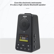 AROMA AM-718 Electronic Metronome Rechargeable Vocal Metronome and Speaker for Piano Guitar Drum Violin
