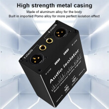 XLR Audio Isolator RCA Professional Audio Noise Filter 2-Way Passive Audio Isolator Accessories Live