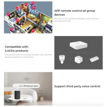 Miboxer WL-Box2 LED WIFI Controller Wireless 2.4GHz Gateway Voice WiFi RGB Controller Tuya for Boxer Bulb Strip Light Lamp