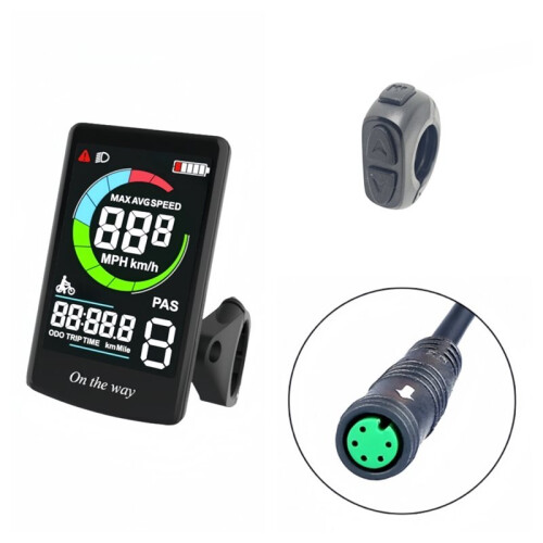 Electric Bicycle C13 Speedometer Color Screen for Bafang BF-UART Mid Motor UART Program for BBS0102B G340 G320 2