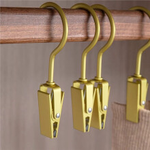 6pcs Multifunctional Hook Clip Aluminum Alloy Hat Skirt Storage Clip Clothes Hangers Drying Clip Seamless Pants Racks