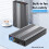 Gabinete para HDD de 3,5 Polegadas com Adaptador  para USB 3.1 Tipo C, Gabinete Externo para Disco Rígido SSD de 2,5 Polegadas e 3,5 Polegadas 3