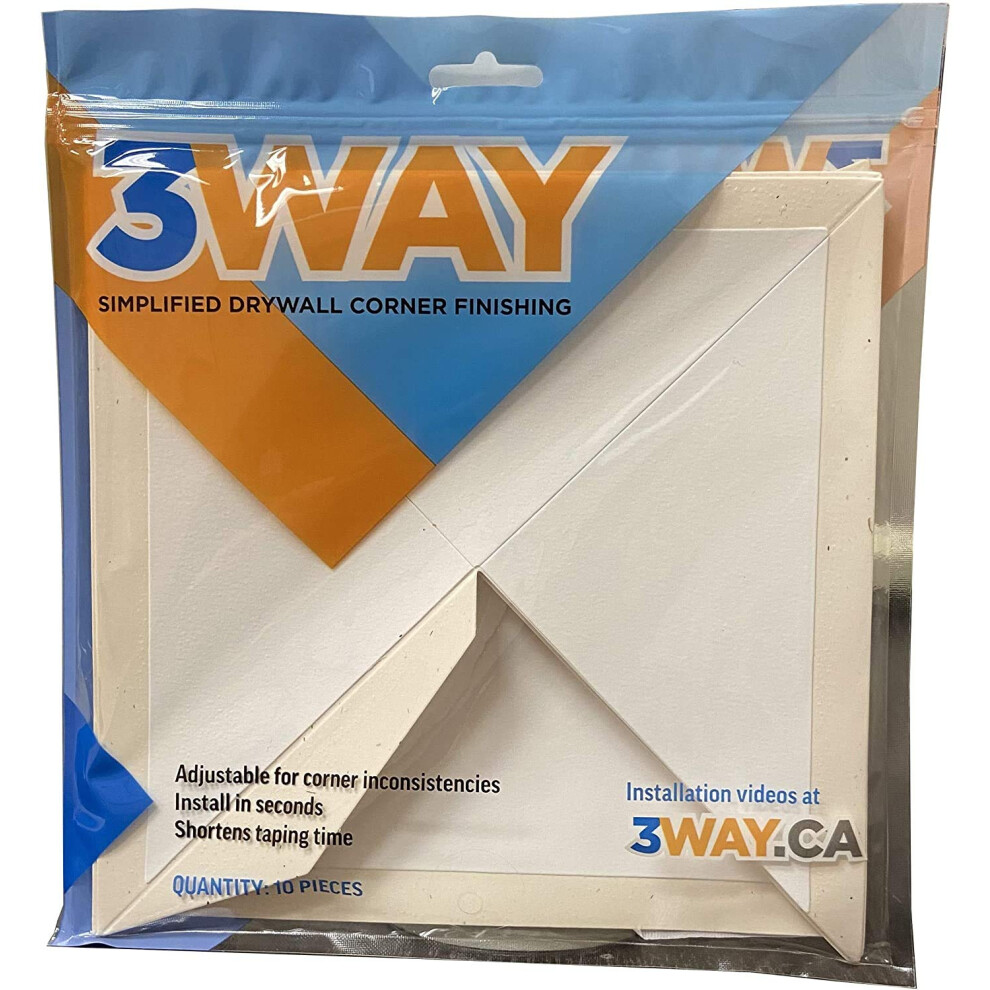 3Way Inside Drywall Corner (10 Pack) 725835982870