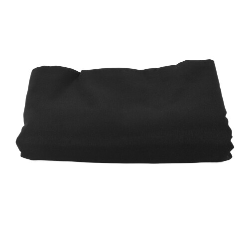 Schwarzer Hintergrund aus dichtem Polyester-Baumwoll-Gewebe, 1x2 m