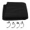 Schwarzer Hintergrund aus dichtem Polyester-Baumwoll-Gewebe, 1x2 m 2