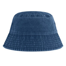 (S-M, Vintage Denim) Beechfield Childrens/Kids Vintage Bucket Hat