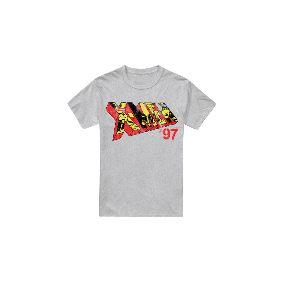 Marvel (M, Sport Heather) Mens X-Men 97 Comic Logo T-Shirt