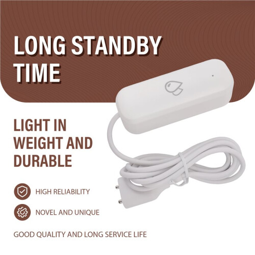 Tuya Zigbee Water Sensor Alarm Water Leak Detector Flood Alert Overflow Security Alarm System Works 2