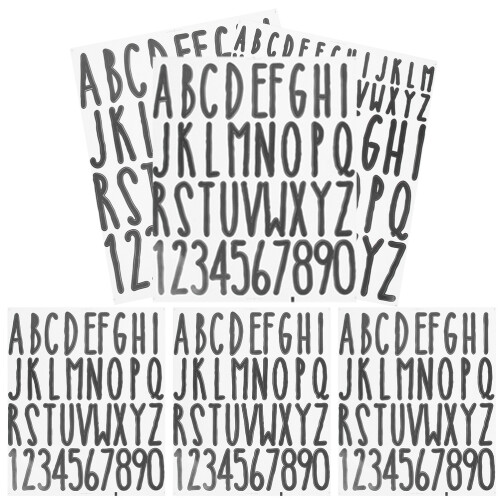 Briefkasten Sticker Schwarz PVC Selbstklebende Deko 1