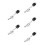 5Stk Platzsparender Cymbal Stacker Mount Mit Dreharm Aus Metall Silber 9