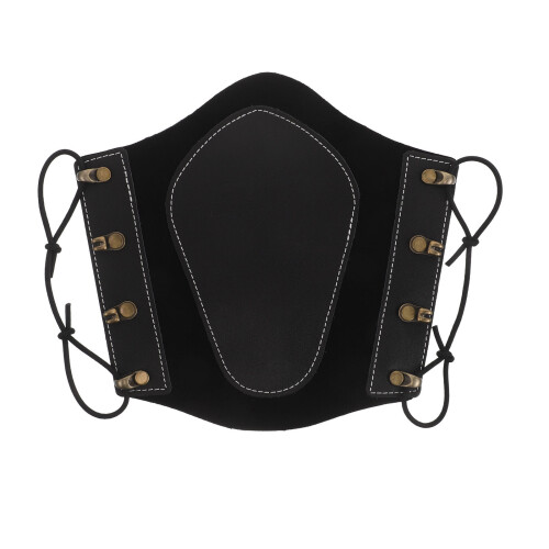 Black Archery Arm Guard Adjustable Fake Protective Sleeve