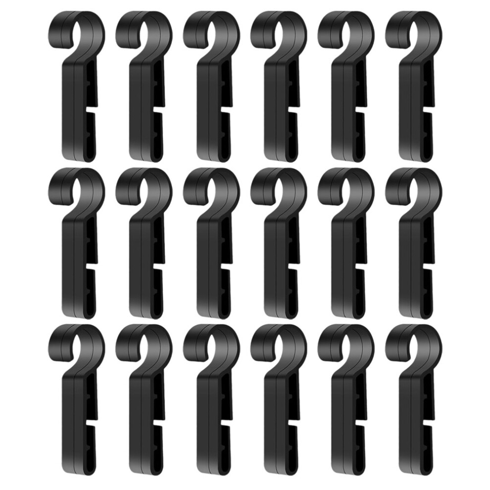 150Pcs Safety Clips Black Headlamp Hooks Sturdy Hard Hat Clips 3641285441910