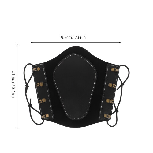 Black Archery Arm Guard Adjustable Fake Protective Sleeve 1