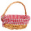 2Pcs Rustic Handwoven Wicker Basket with Handle for Fruit and Snacks 3