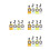 16Pcs Acrylic Orienteering Compass for Backpacking Outdoor Navigation 8