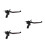 3Pcs Durable Black Brake Clutch Lever Replacement 8