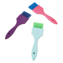 6Pcs Hair Dyeing Brush Assorted Color PP Nylon for Salon & Home Use