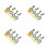 16Pcs Acrylic Orienteering Compass for Backpacking Outdoor Navigation 10