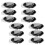 24Pièces Plateau Service Noir Pet Compartimenté Pour Buffet 1