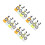 16Pcs Acrylic Orienteering Compass for Backpacking Outdoor Navigation 6