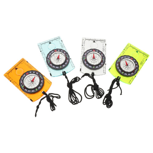 16Pcs Acrylic Orienteering Compass for Backpacking Outdoor Navigation 2