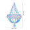 Ornement Iridescent Suspendu Thème Hiver Mariage 3