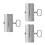 3Pcs Stainless Steel Adjustable Chimney Pipe with Damper for Home Use 8