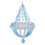 Ornement Iridescent Suspendu Thème Hiver Mariage 7
