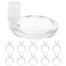 100Pcs White Drill Pen Magnifier Clip for DIY Painting and Crafting