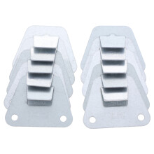 3Sets Durable Range Hood Wall Brackets Silver Steel Fan Mount Kit