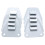 3Sets Durable Range Hood Wall Brackets Silver Steel Fan Mount Kit 1