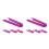 8Pcs Car Fuse Extraction Tool Purple PVC Handle Durable Relay Puller 3