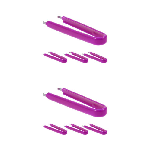 8Pcs Car Fuse Extraction Tool Purple PVC Handle Durable Relay Puller 1