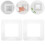 20Pcs Transparent Acrylic Light Covers Decorative Wall Socket Panels 11