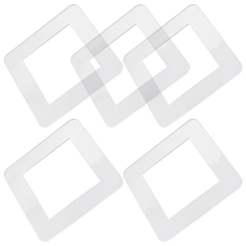 20Pcs Transparent Acrylic Light Covers Decorative Wall Socket Panels 1