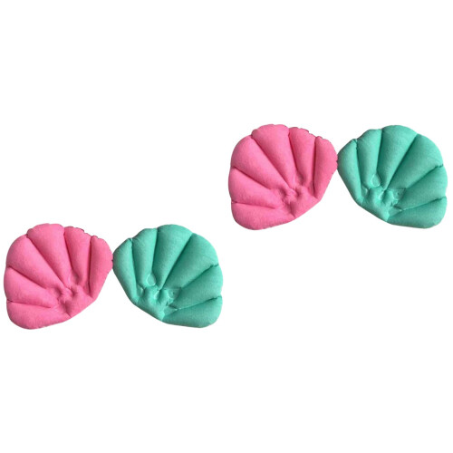 4Pcs Inflatable Bath Pillow with Suction Cups Assorted Colors for Spa 2