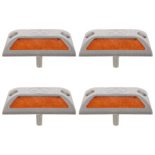 8Stk Robuste Aluminium Reflexionspunkte Für Straßenabsicherung Orange