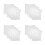 400Pièces Masques Faciaux Blanche Adaptées Sensible 9