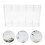 4Pièces Boîte Rangement Pailles Transparente Murale Design 11