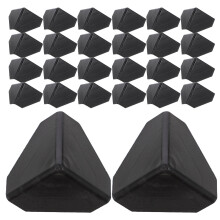300Pièces Protège-Angles En Pe PP Noir Pour Rigide