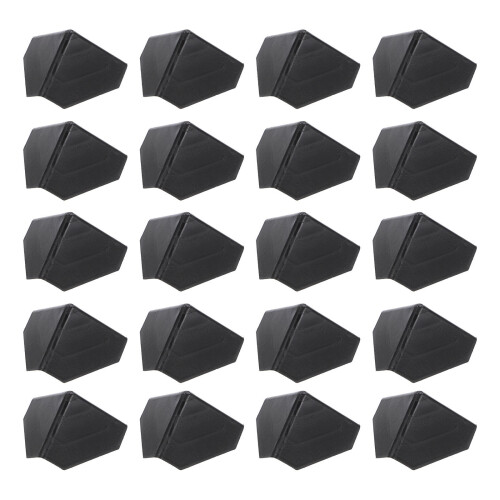 300Pièces Protège-Angles En Pe PP Noir Pour Rigide 1