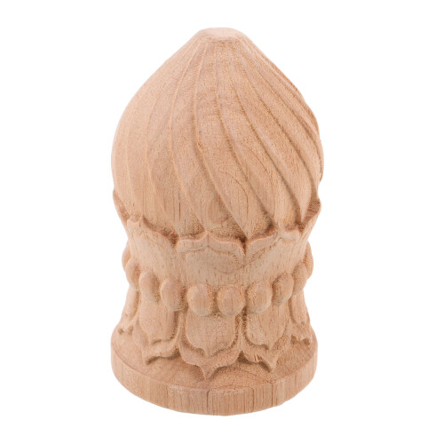 3Pièces Finials Bois Ananas Décoratifs Pour Balustres 2
