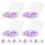 30Pièces Épingles Patte D'animal Violet Design Pour Tableau 1