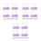 30Pièces Épingles Patte D'animal Violet Design Pour Tableau 8