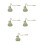 5Pièces Extincteur Zinc Vert Manche Long Rustique Snuffer 4