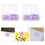 30Pièces Épingles Patte D'animal Violet Design Pour Tableau 11