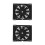 2Pièces Ventilateur Refroidisseur Huile Noir Installation Facile 10
